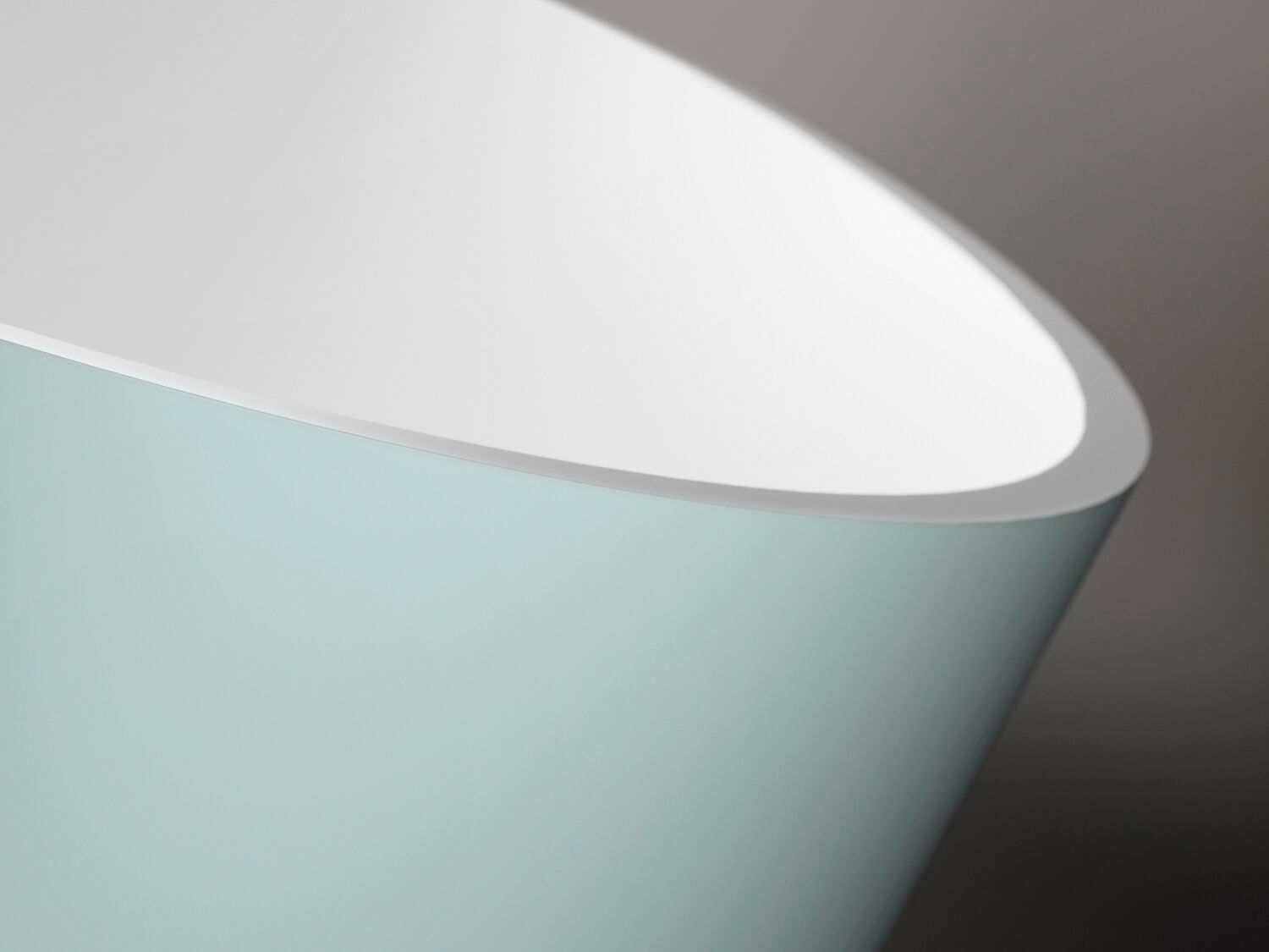 Овальная ванна в центре комнаты в твердой поверхности Gruppo Treesse мебель для ванной комнаты-отдельно стоящие ванны ARCH-00050901 - Вид №9