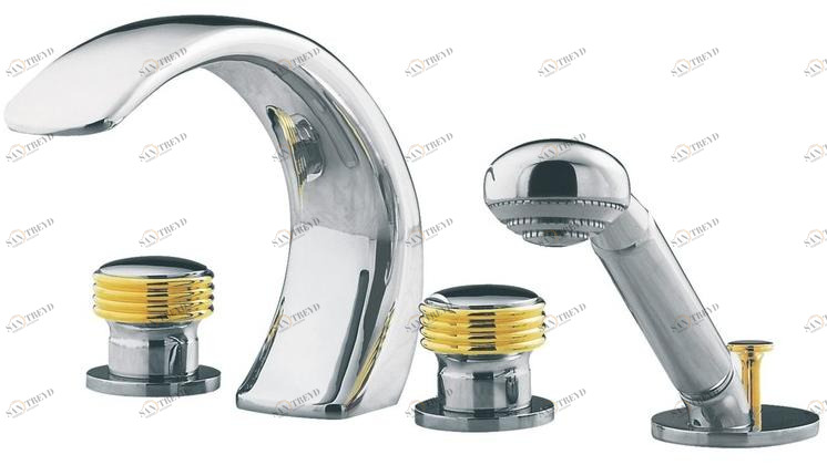 rvb Комплект для ванны с ручным душем на 4 отверстия Amboise 4034.--.70