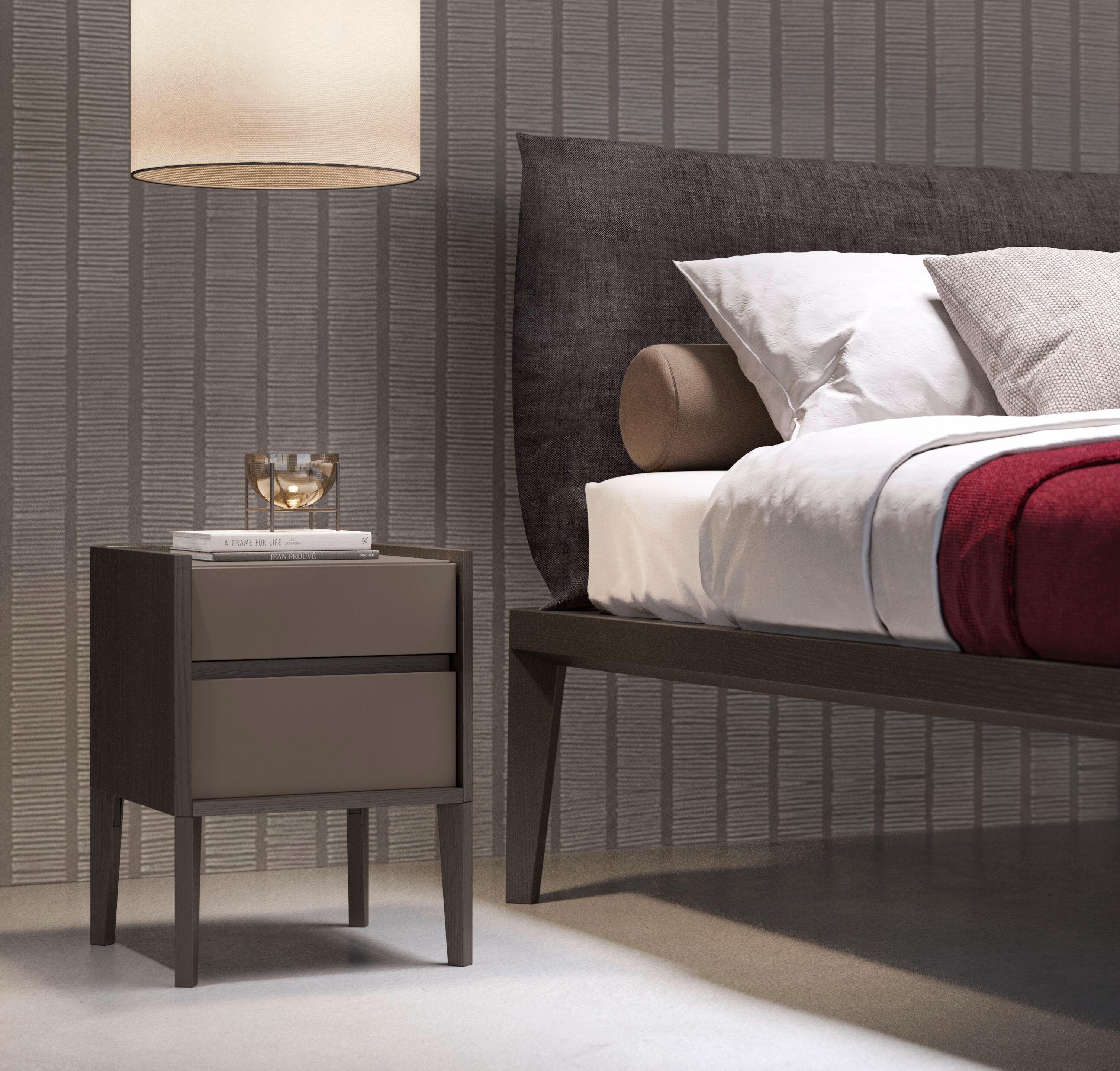 Двуспальная кровать с мягким изголовьем Olivieri ARCH-00130343 - Вид №1