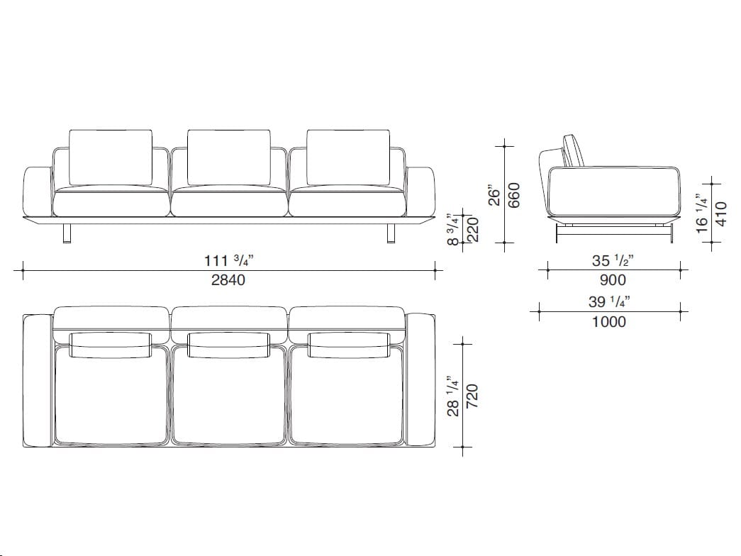 Модульный тканевый диван Lema двор ARCH-00115540 - Вид №15