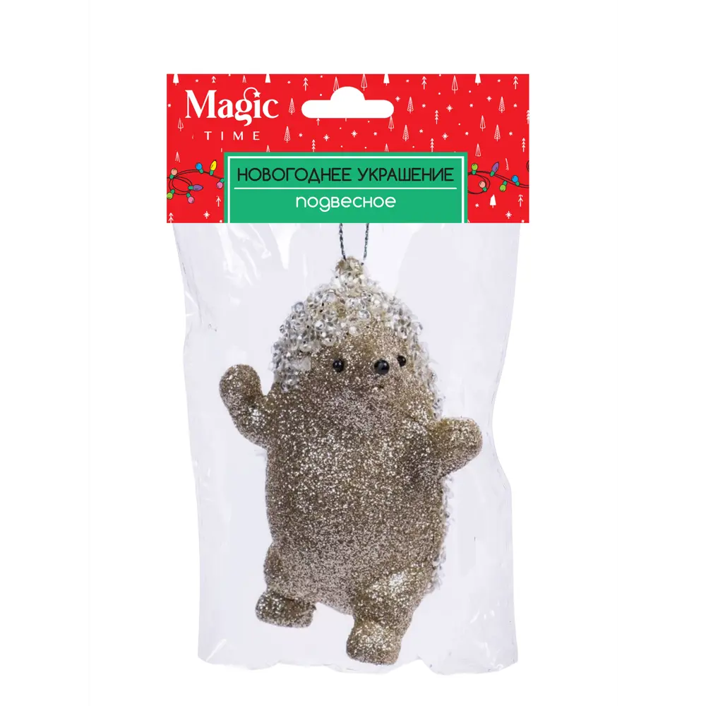 89381662 Украшение елочное «Ежик», 10x7 см, цвет золотой STLM-1517287 Santreyd  - Вид №2