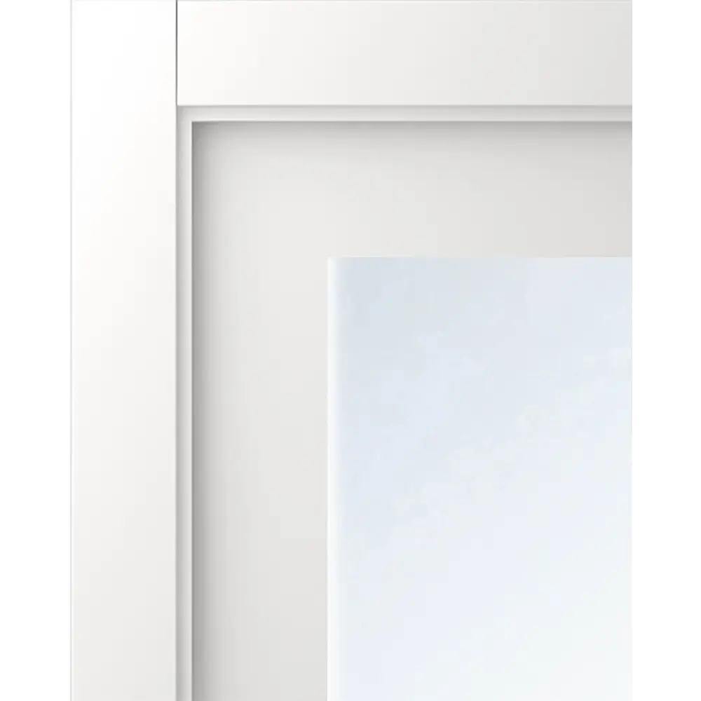 Дверь межкомнатная со стеклом Британия 70x200 см эмаль белый с замком BELWOODDOORS STLM-2132124 - Вид №2