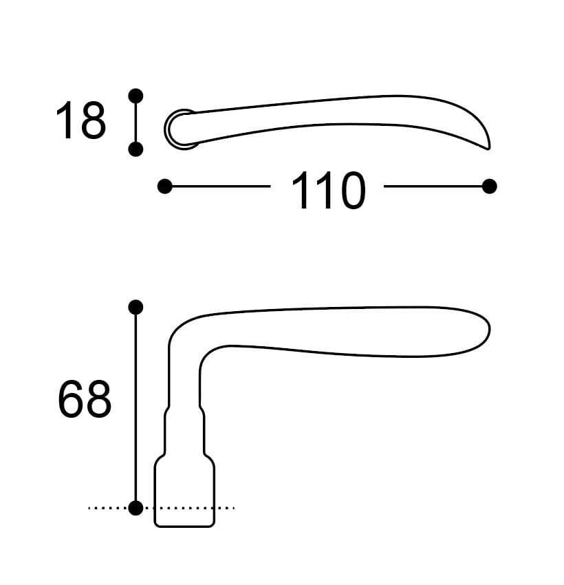 Латунная ручка на розетке GIARA ART DESIGN-BRONZE Clora ARCH-00051596 - Вид №5