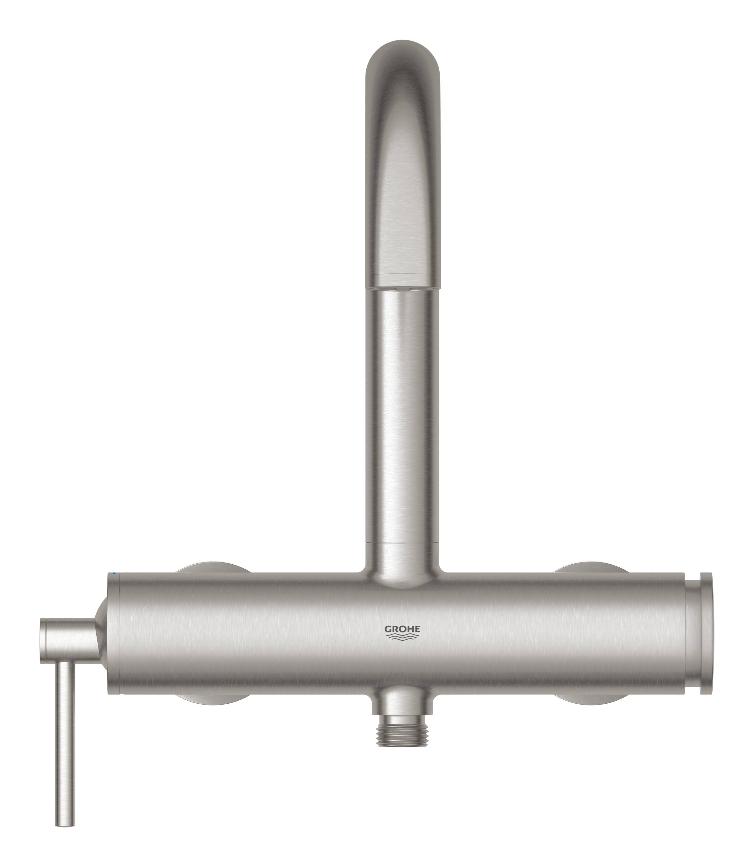 Смеситель для ванны GROHE Atrio New, настенный монтаж, суперсталь (32652DC3) - Вид №1