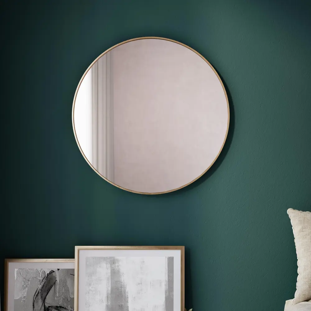 Зеркало Inspire Glam круглое 61 см в золотистом багете 82143165 STLM-0020319