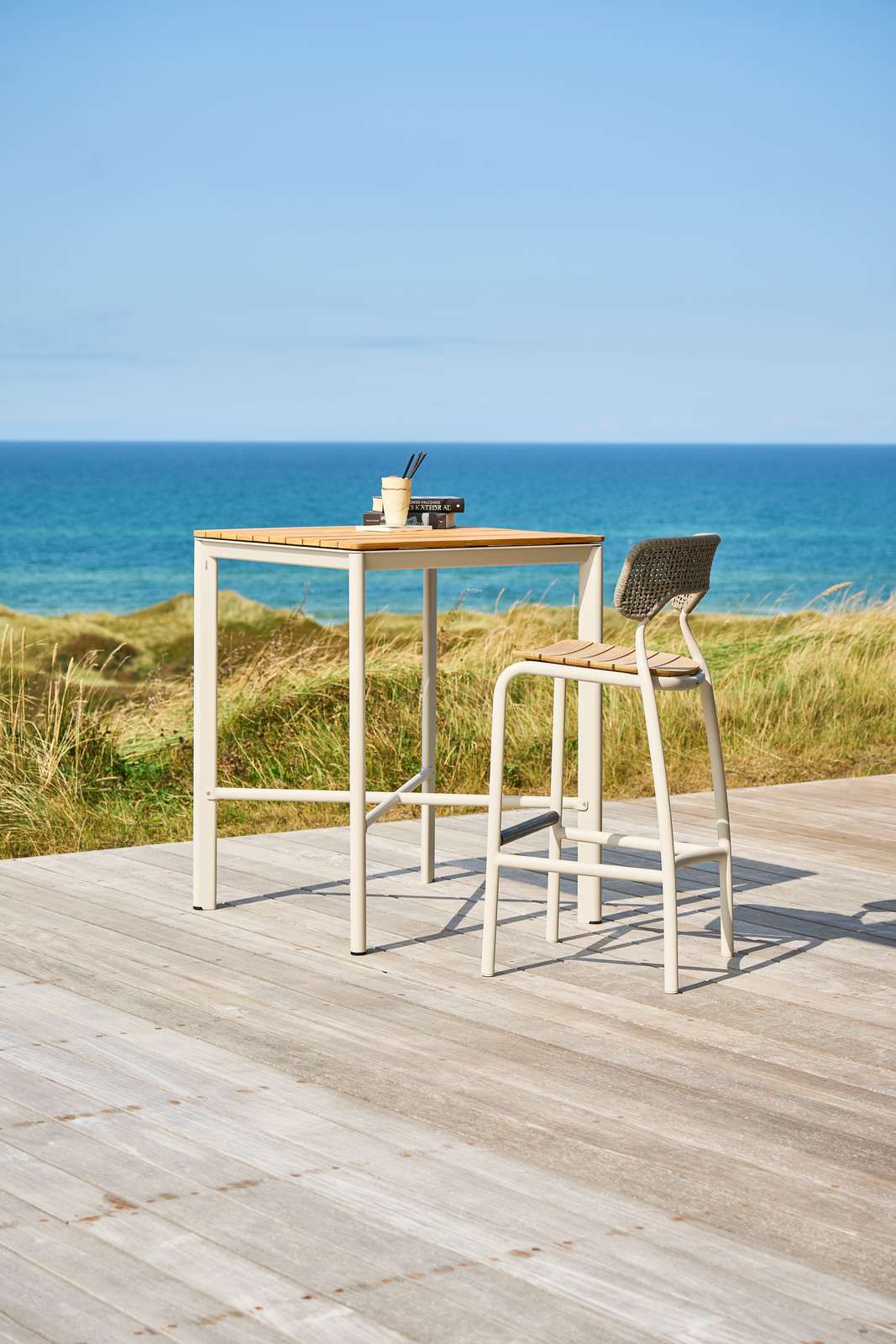 Высокий алюминиевый садовый стул со спинкой Mindo Mindo 102 ARCH-00130016 - Вид №1