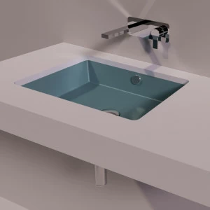 S59NAVYMATT Накладная раковина под столешницу  прямоугольная Simas Agile