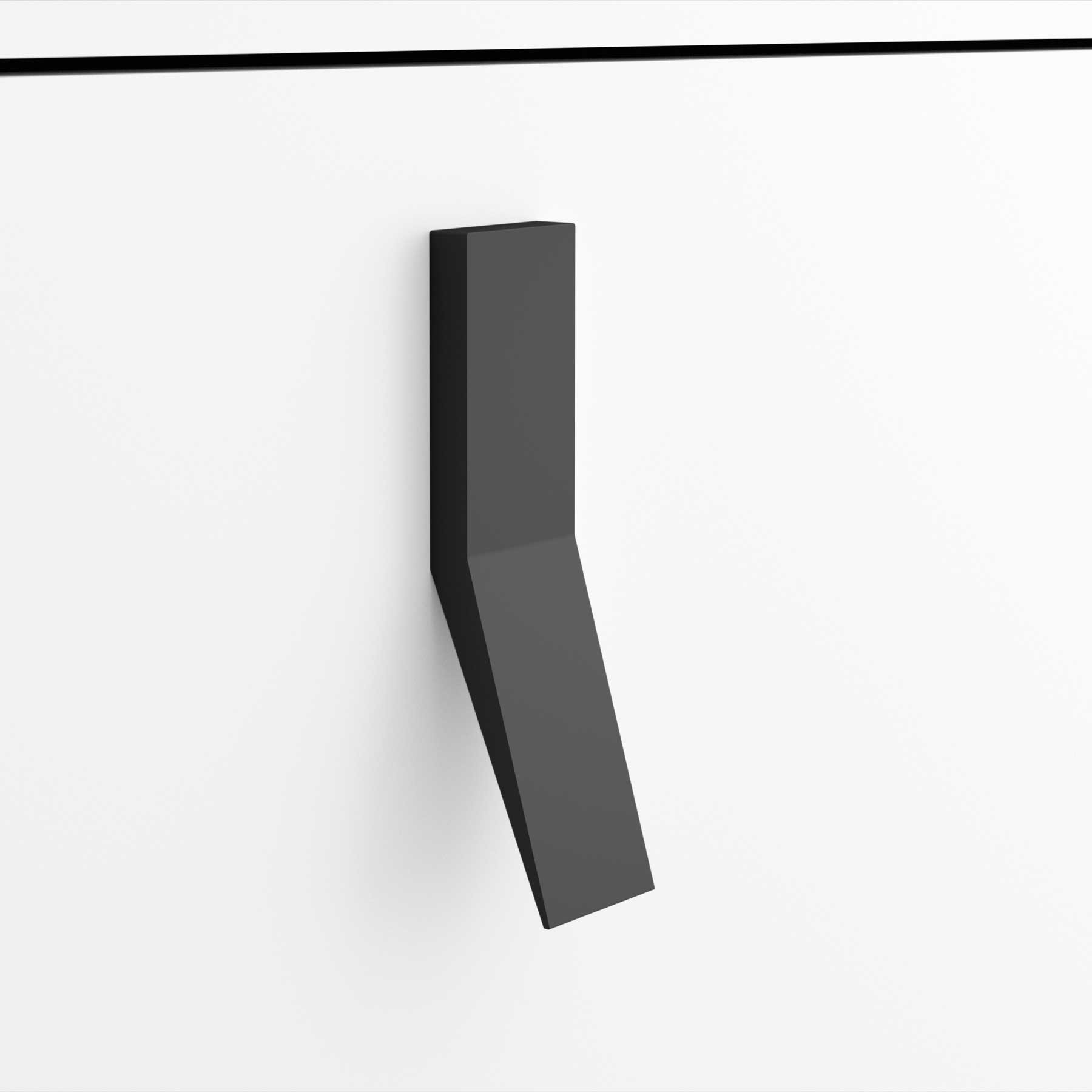 24724 SALGAR Ручка UNIIQ Комплект из 3 шт. Для тумбы под умывальник ЧЕРНЫЙ 