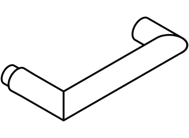 165XAHLT Рычажная рукоятка, часть с отверстием (h-технология) HEWI System 162 | Edelstahl  - Вид №2