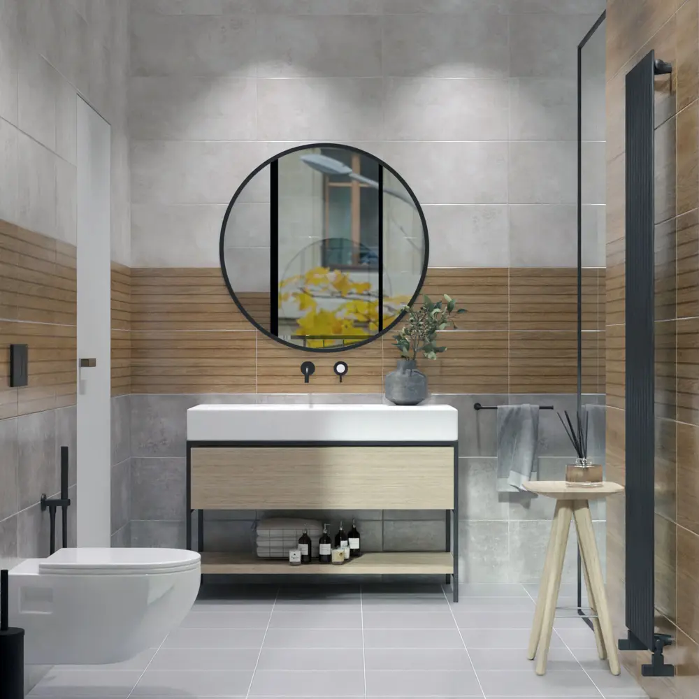 Настенная плитка Нефрит-Керамика Эни 30×60 см шоколадный оттенок 89232584 STLM-0948644