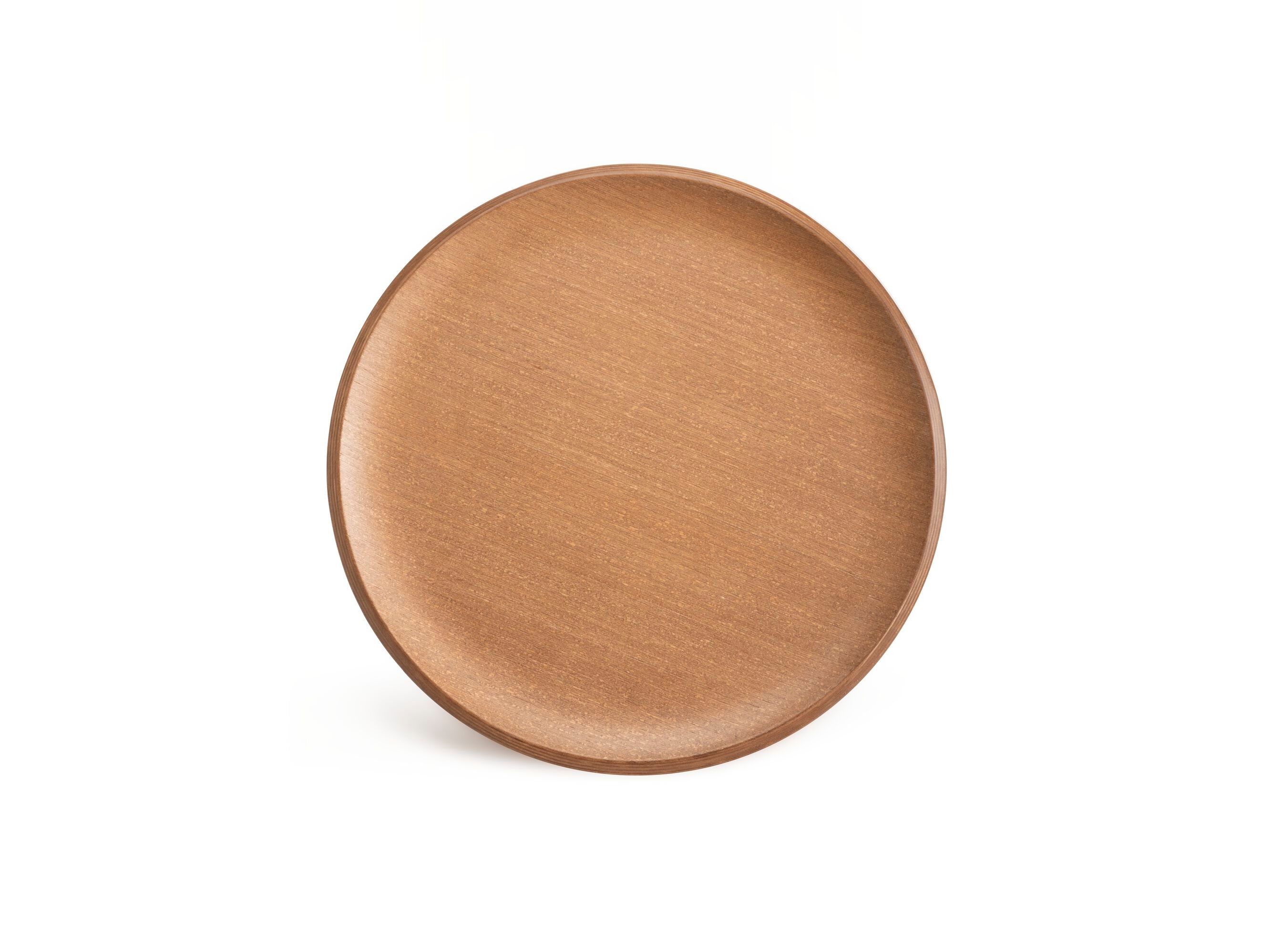 Круглый стальной и деревянный журнальный столик с подносом Kartell Smart Wood ARCH-00060806 - Вид №11