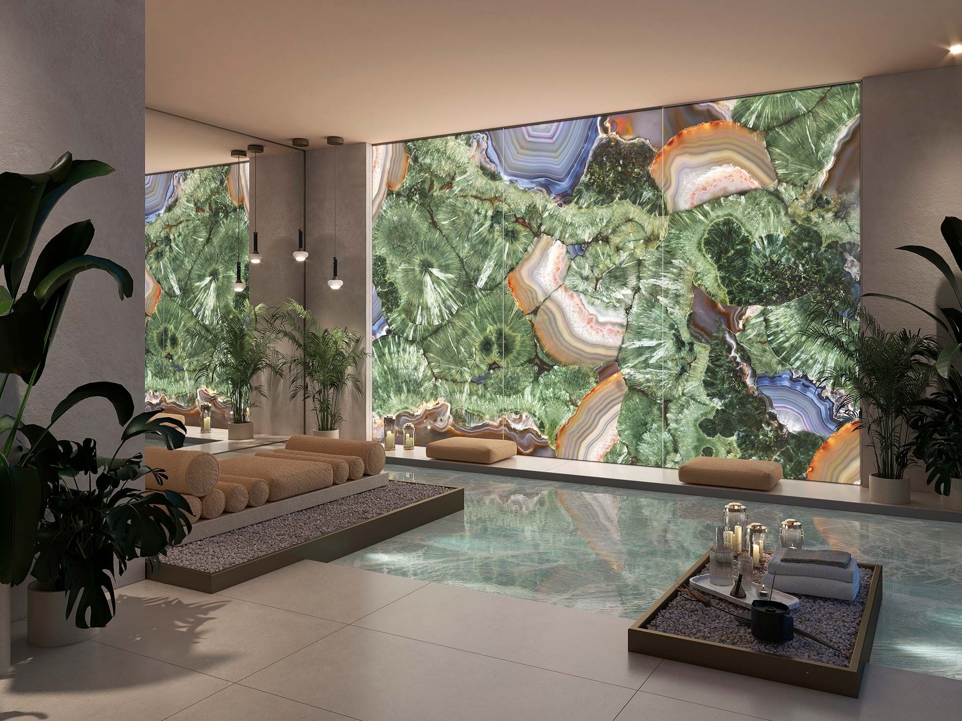 Декоративная панель из алюминия, стекла или ПММА Tecnografica супер драгоценные ARCH-00053903