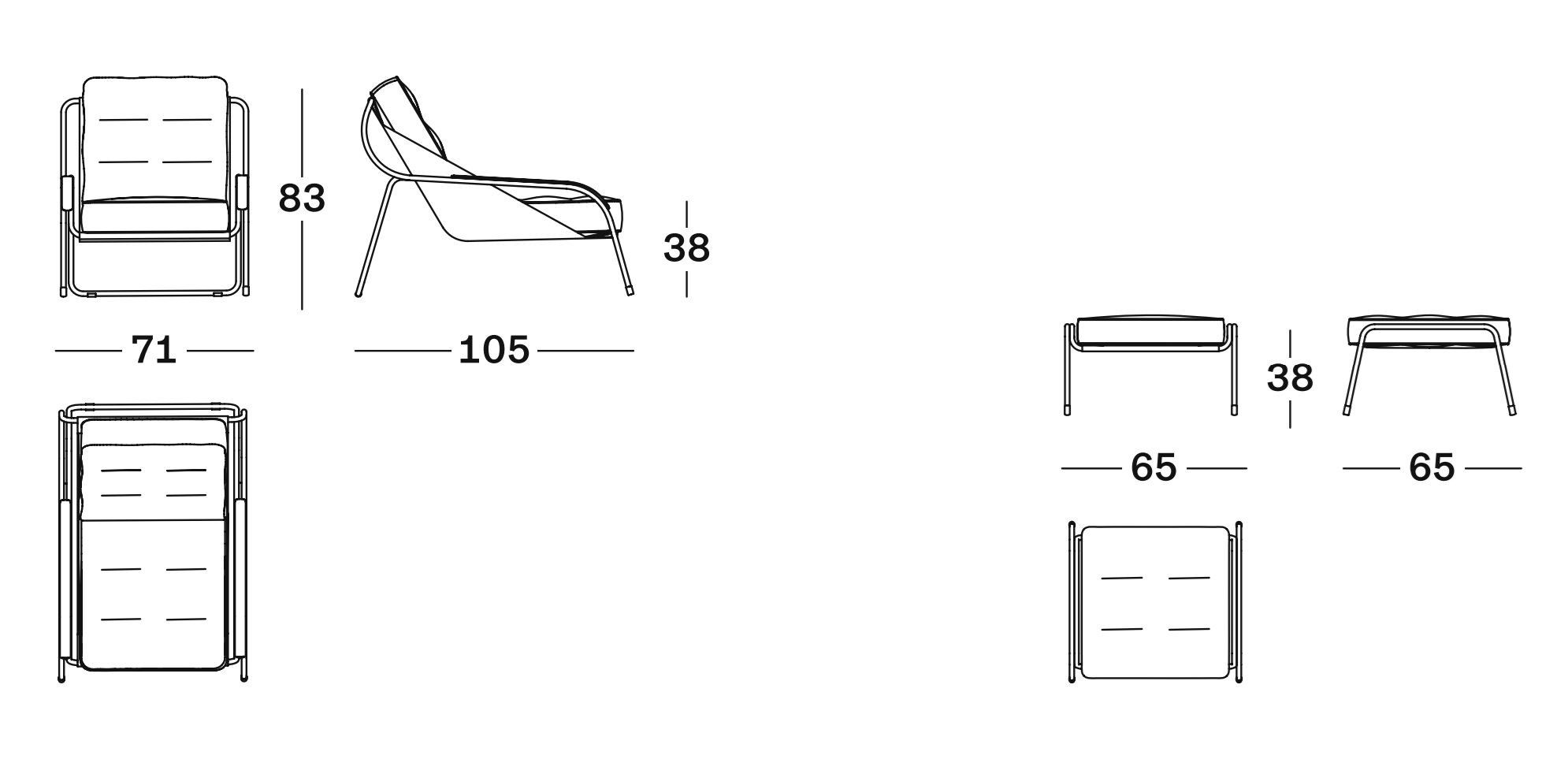 Тканевое кресло Zanotta MAGGIOLINA ARCH-00111983 - Вид №2