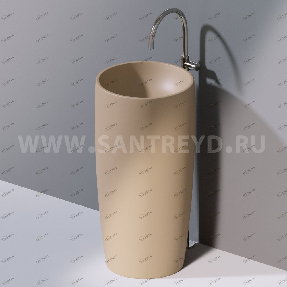 L103T0R0VT.131 Напольная раковина стоящая круглая A. e T. Italia PILLAR AeT ITALIA