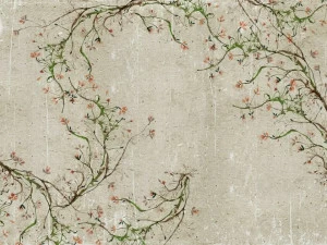 Wall&decò Обои под стену с цветочными мотивами для ванной Wet system 14