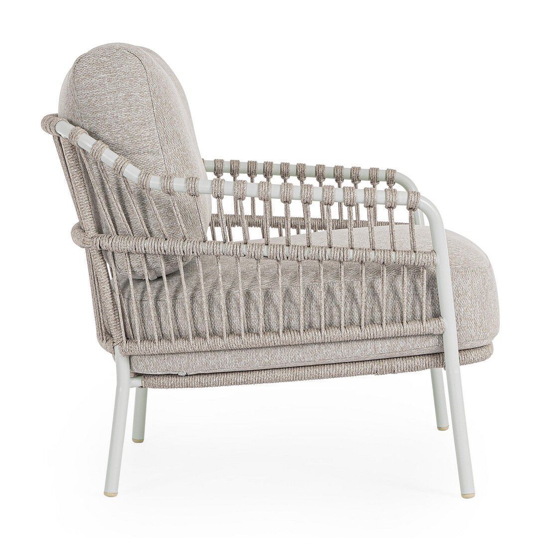 Веревочное и тканевое садовое кресло с подлокотниками BIZZOTTO Talaia ARCH-00134743 - Вид №11