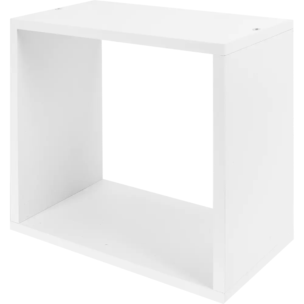 Стеллаж Spaceo KUB 1 секция 36x36.1x15.9 см ЛДСП цвет белый 82731909 STLM-2156092  - Вид №3