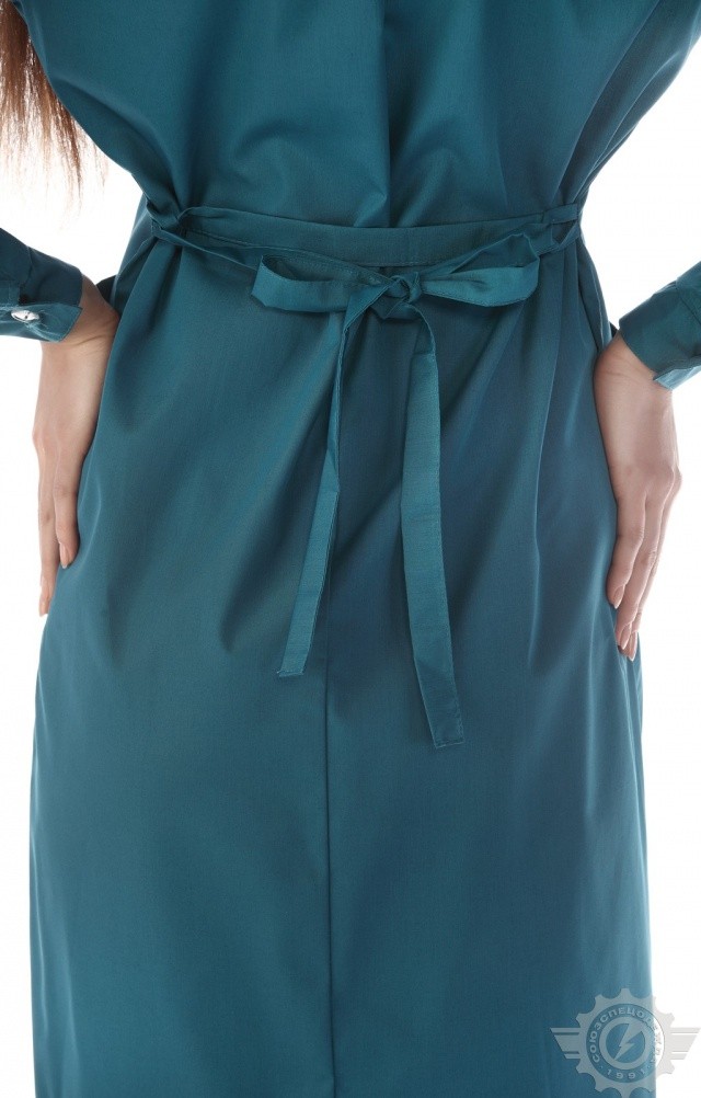 63258 Халат "Золушка" бирюза  Одежда для обслуживающего персонала  размер 44/170-176 Спецодежда  - Вид №7