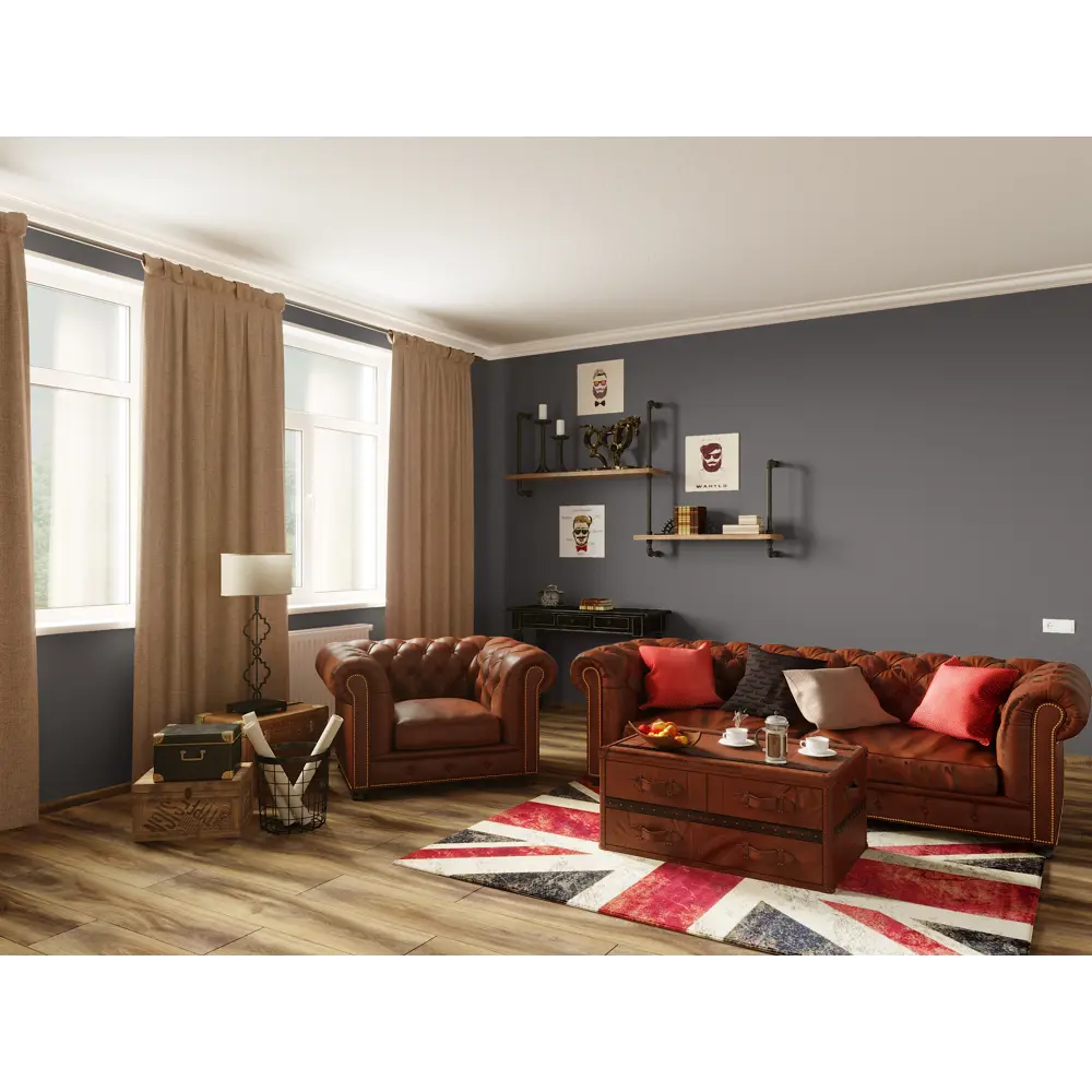 Краска для стен и потолков Trend Farbe цвет Маренго 1 л Dufa STLM-2209989 - Вид №3