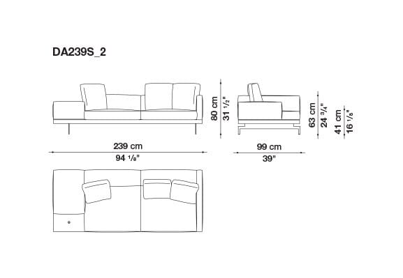 3-местный тканевый диван B&B Italia док ARCH-00033457 - Вид №129