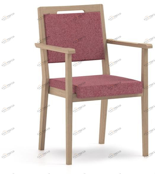 PIAVAL Штабелируемый тканевый стул с подлокотниками Swing | health & care 32-15/6