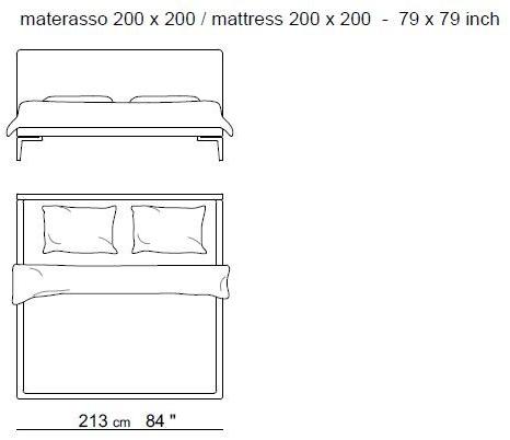 arflex Двуспальная кровать с мягким изголовьем sun-id-1463121 - Вид №3
