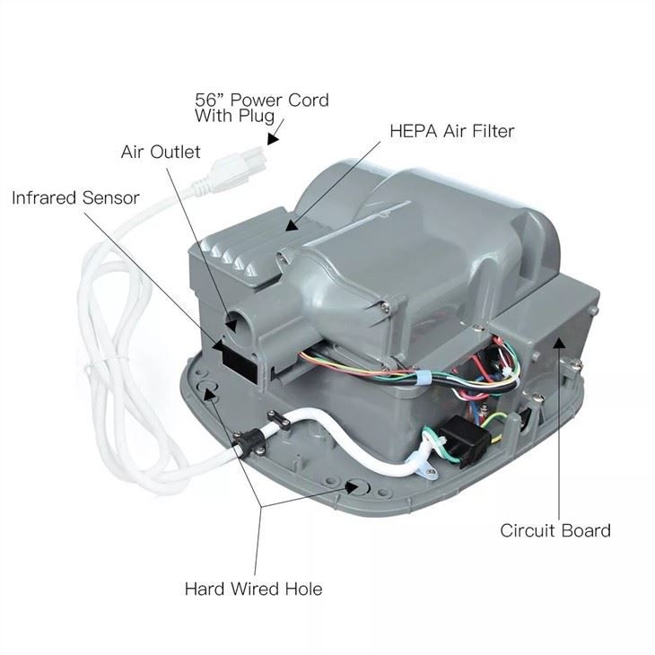 Автоматическая сушилка для рук AIKE AK2903_929  - Вид №3