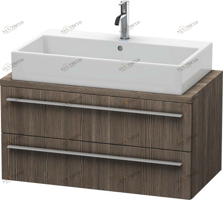 XL540805151 X-Large Тумбочка для компактной консоли Сосна коричневая, декор Duravit