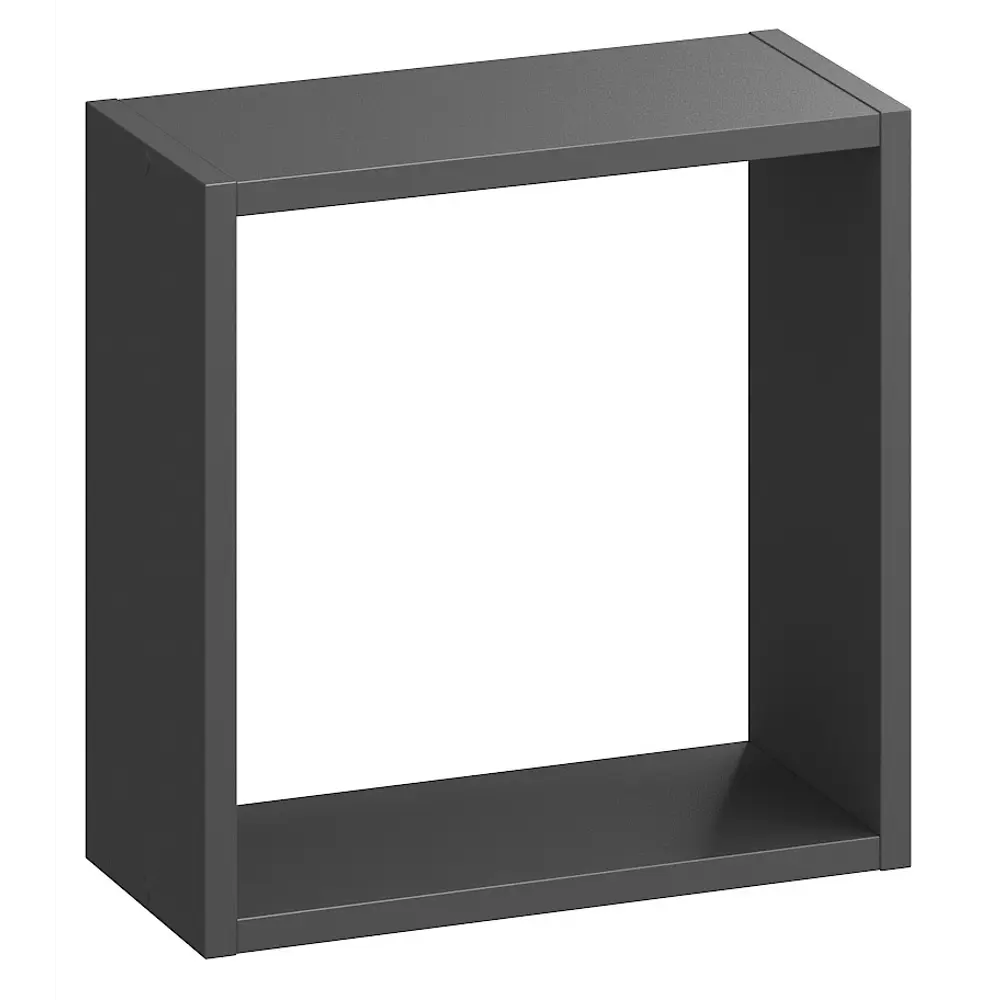 Стеллаж SPACEO KUB 1/2К, 36х36х15,9 см, цвет графит 82037448 STLM-2080967  - Вид №1