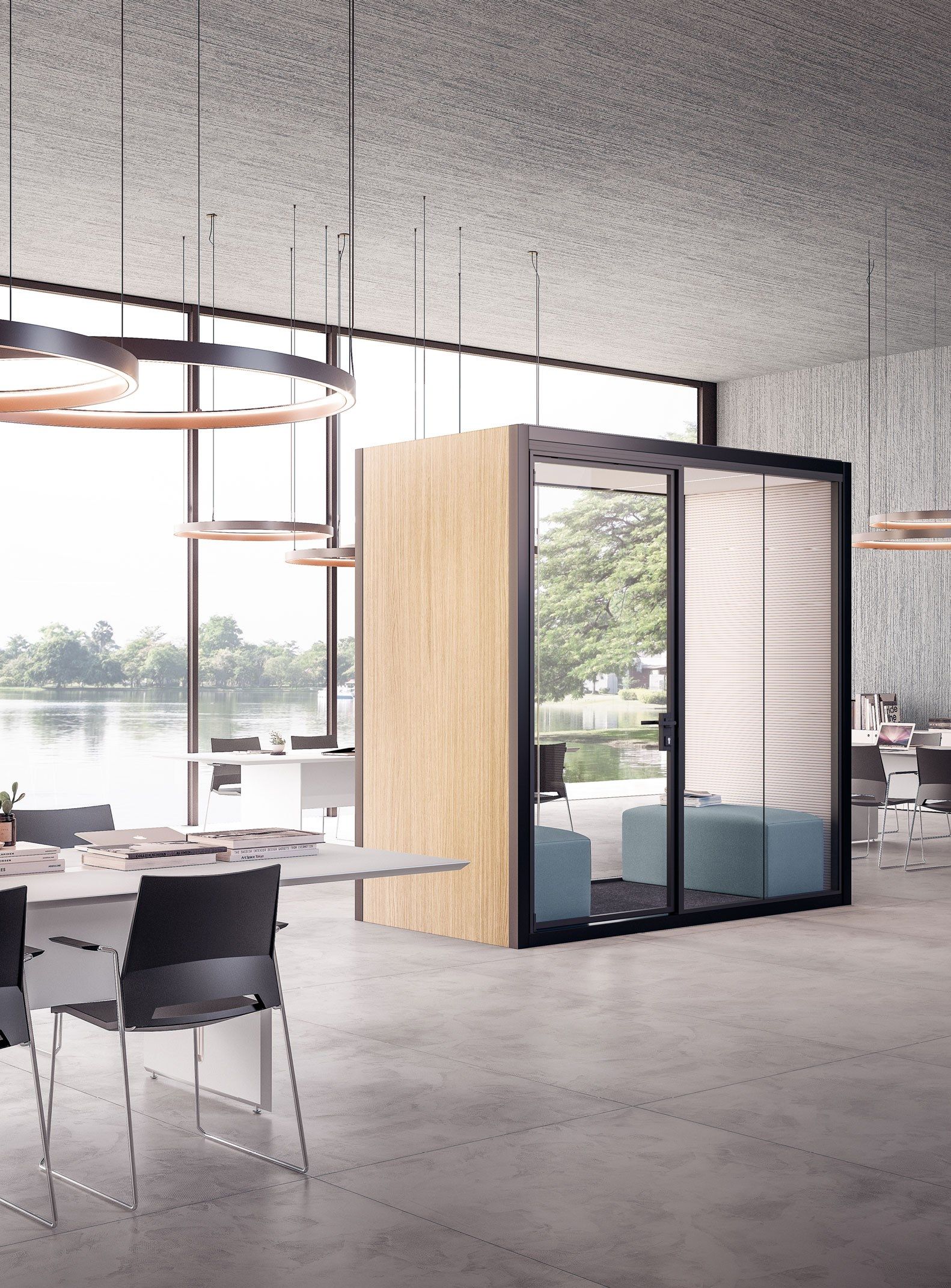 Мультимедийная акустическая офисная кабина FANTONI акустическая комната ARCH-00094250 - Вид №9