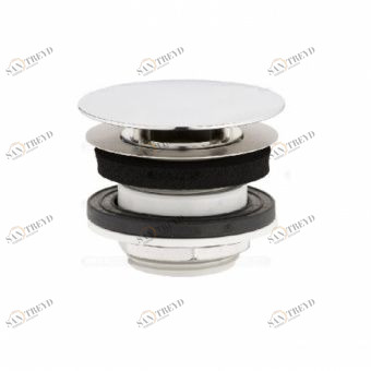 152.050.21.1 донный клапан с крышкой д/раковин без перелива 1 1/4х50 (хром) Santreyd 