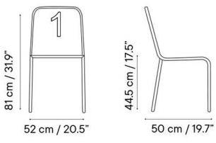 iSimar Садовый стул из стали Number 8119 - Вид №2