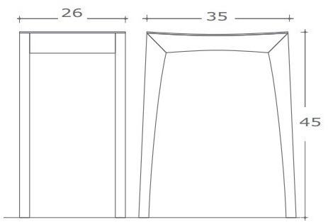 sixay furniture Низкий деревянный табурет Zebra sun-id-1494468 - Вид №3