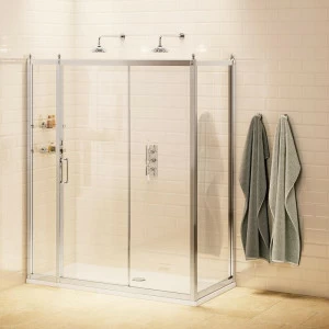 Раздвижная дверь 140см с боковым экраном 90см  Burlington C8S, C14