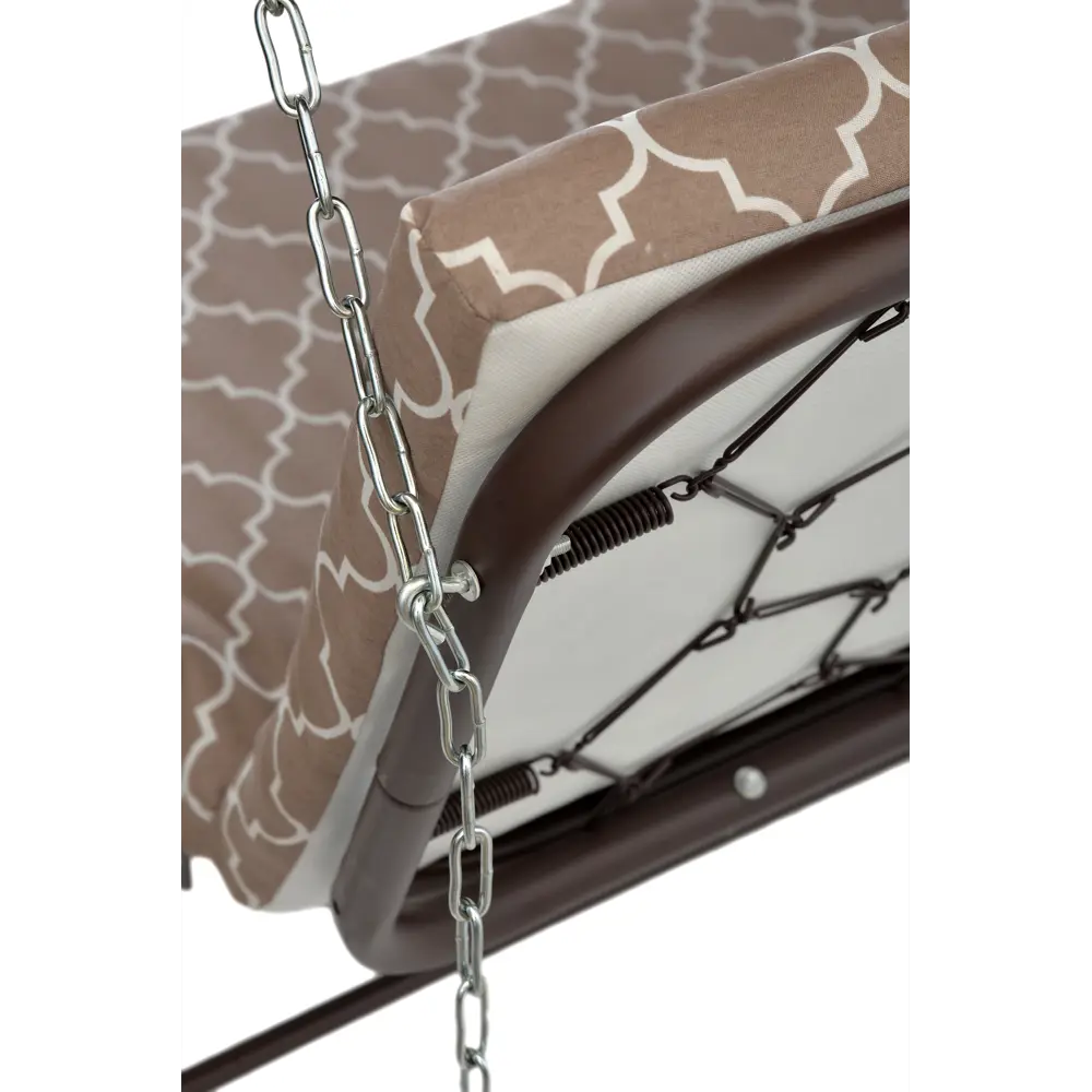 Качели садовые Naterial Порто 3-х местные до 210 кг коричневый/бежевый 83612587 STLM-2007126 - Вид №5