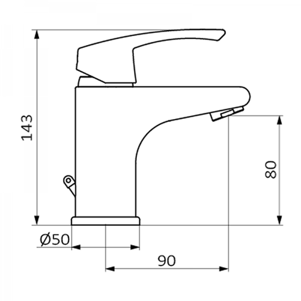 Смеситель для раковины TEN PRO GRB MIXERS 10549500  - Вид №1