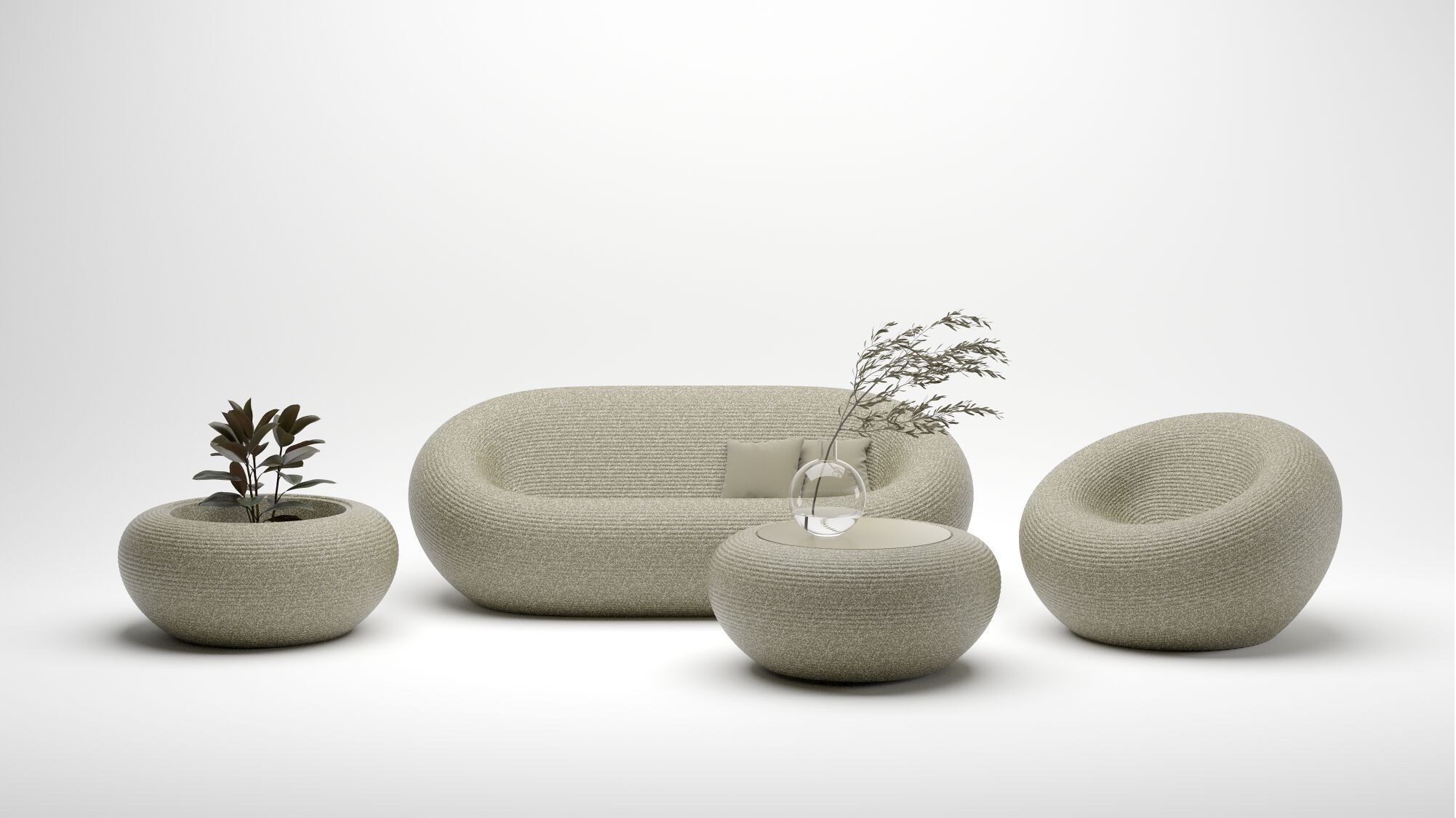 Круглый стол из полиэтилена Qeeboo нами ARCH-00091907 - Вид №7