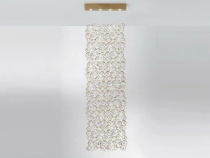 Serip Галогенный подвесной светильник из бронзы с кристаллами Diamond Ct3318/4