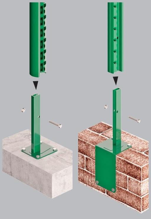 Gruppo CAVATORTA Стойка профильная пластиковая для заборов sun-id-1476131 - Вид №3