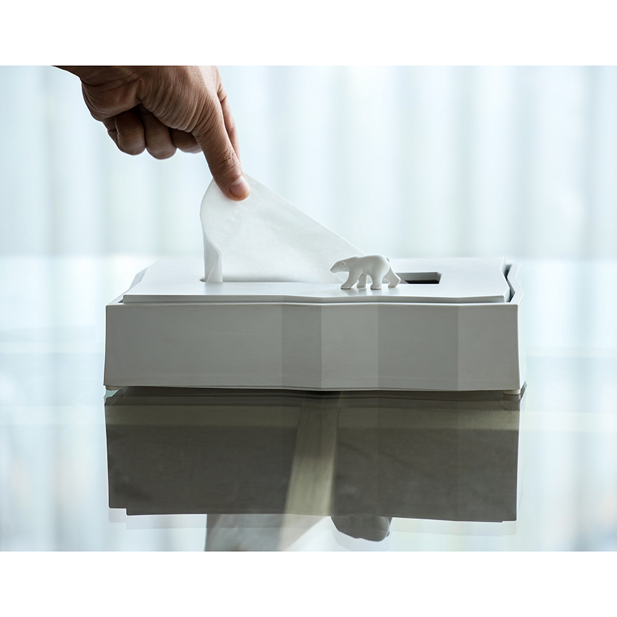 QL10343-WH Подставка для салфеток , polar bear iceberg Qualy  - Вид №2