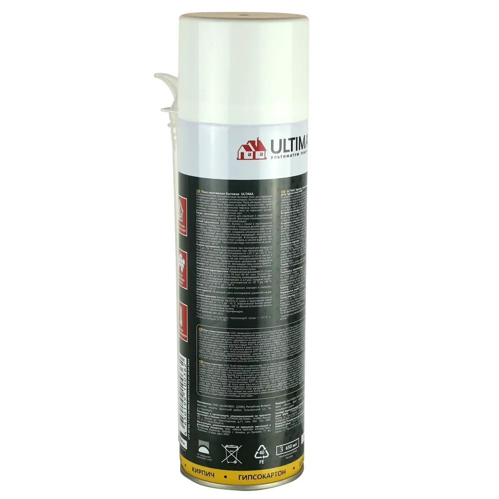 Монтажная пена Ultima для профессиональных работ 530 мл 85667697 STLM-0065123 - Вид №3