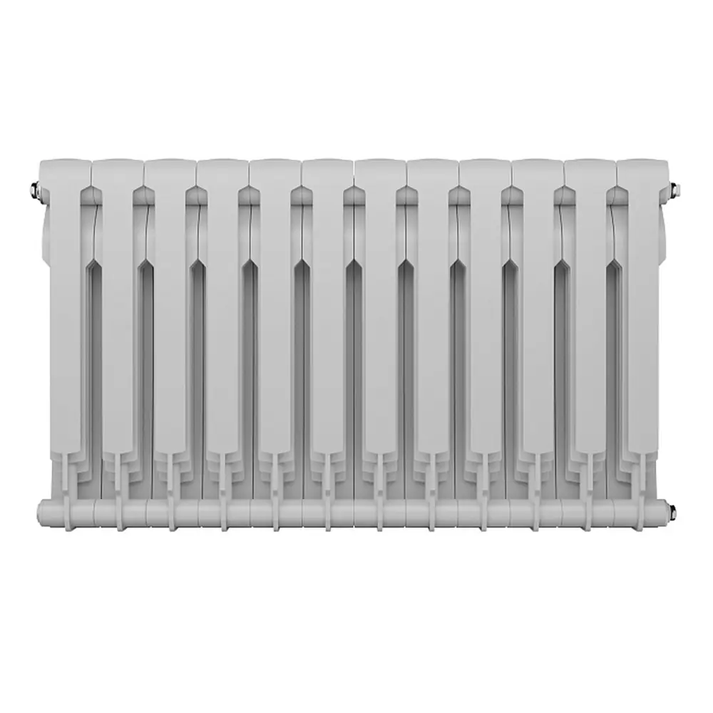 Радиатор секционный Royal Thermo Biliner RTBBTVR50012 500/87 12 секций нижнее правое подключение биметалл белый 82758189 STLM-2193145 - Вид №2
