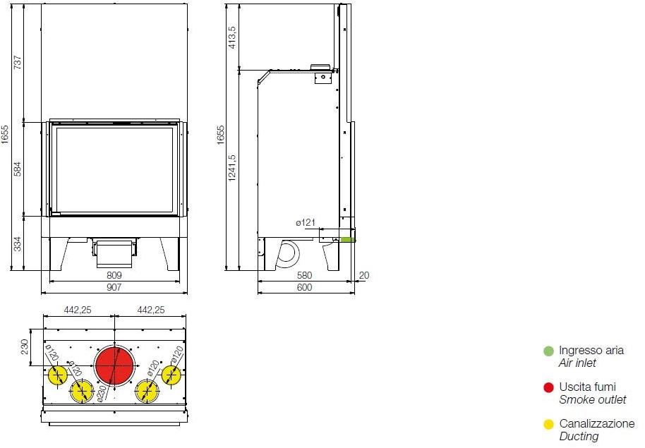 Jolly Mec Каминная топка класса а + Sistemi ad aria sun-id-1354616 - Вид №2