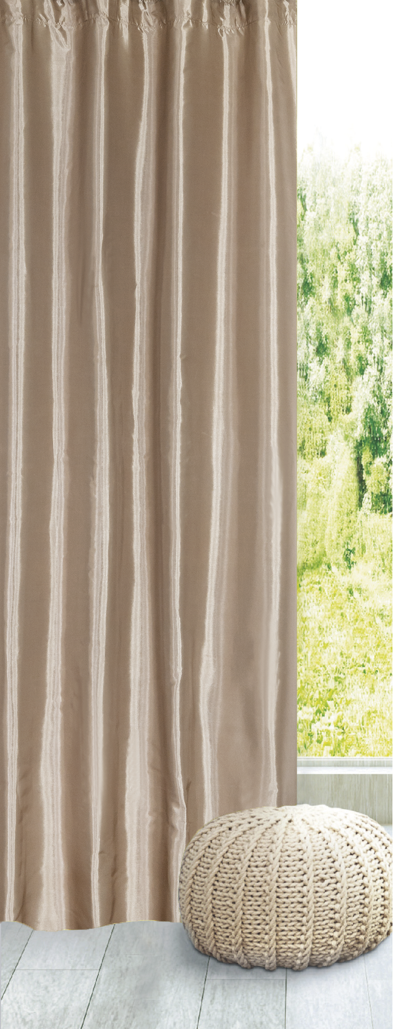 Santreyd Штора Taffy Trench 5 на ленте цвет экрю 140х260 см 82111950 STLM-0019332 - Вид №7