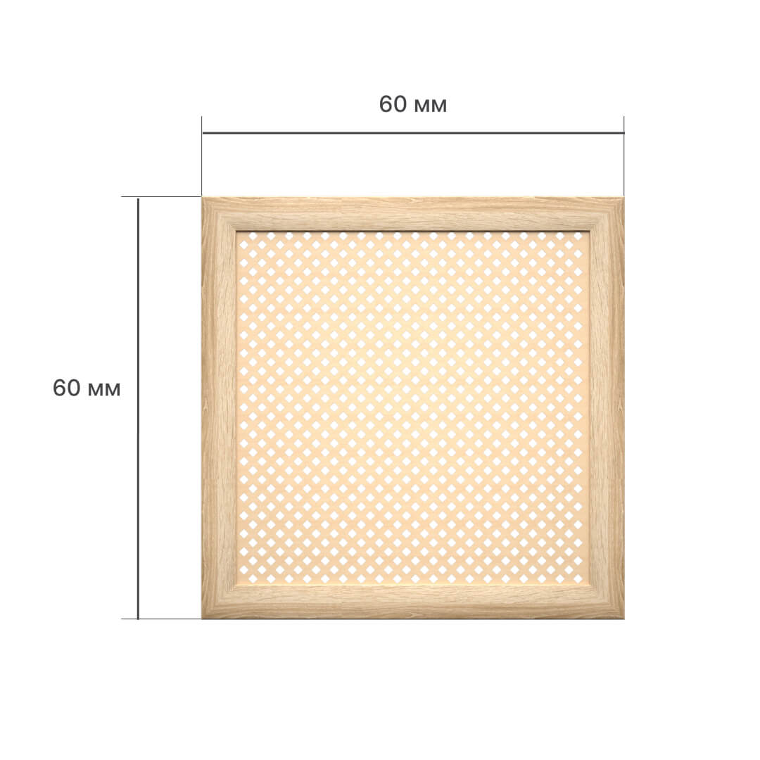 Экран для радиатора 60х60 см Глория дуб сонома STELLA Standart STSR-1076 - Вид №2
