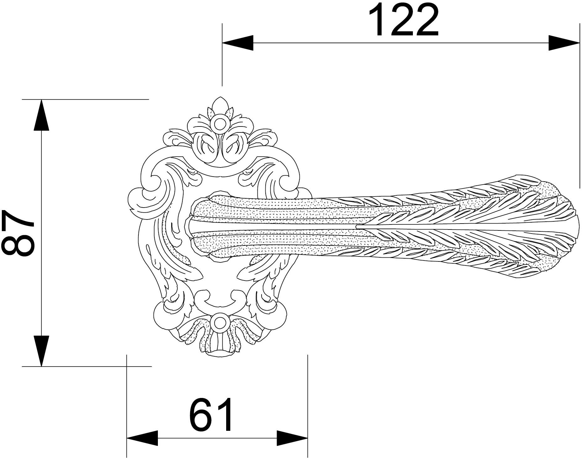 Bronces Mestre Ручка золотого цвета с глянцевой поверхностью на розовом Treasure sun-id-1385517 - Вид №1