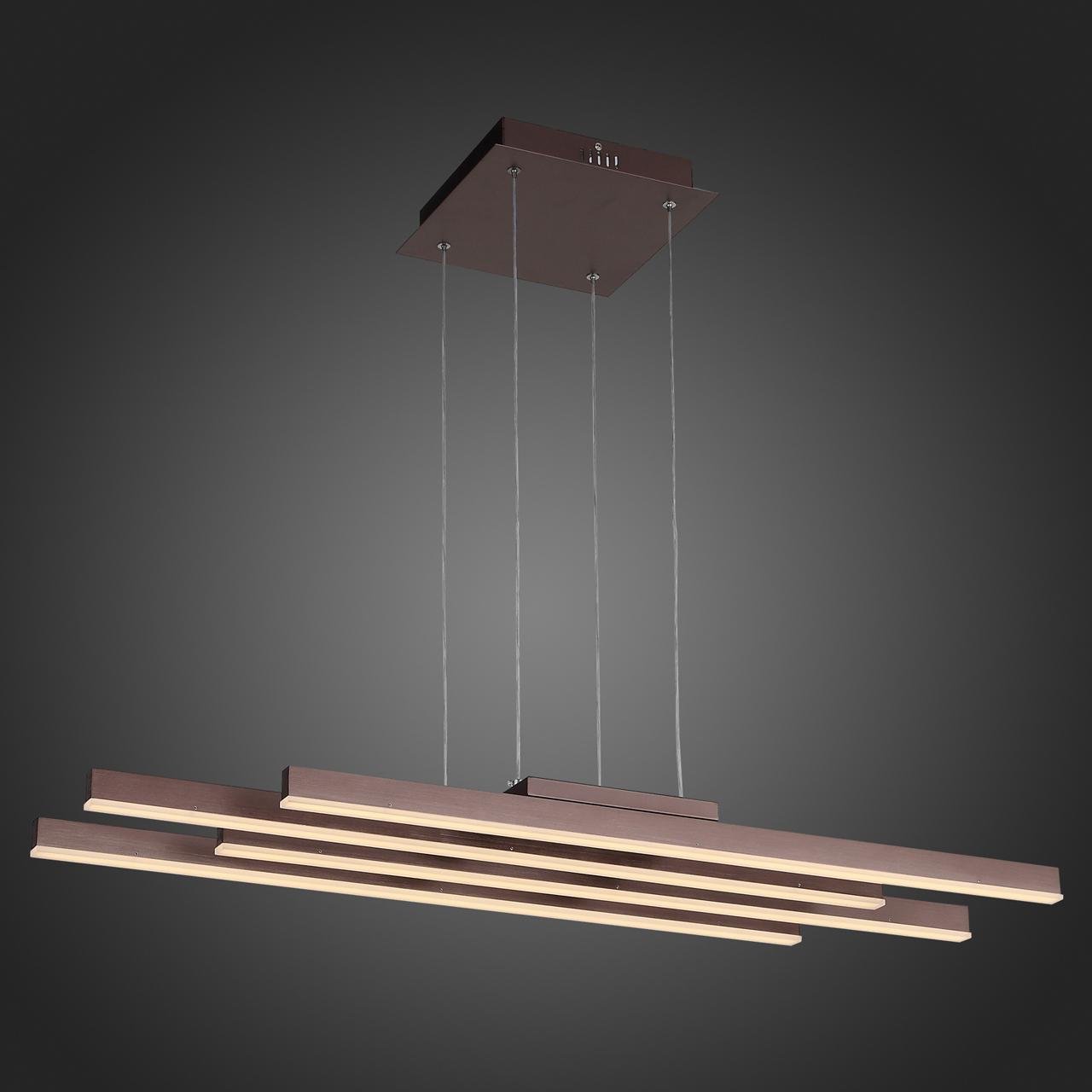 Подвесная светодиодная люстра ST Luce Samento SL933.703.04 ST LUCE ДИЗАЙНЕРСКИЕ, SAMENTO 328930 Коричневый  - Вид №2
