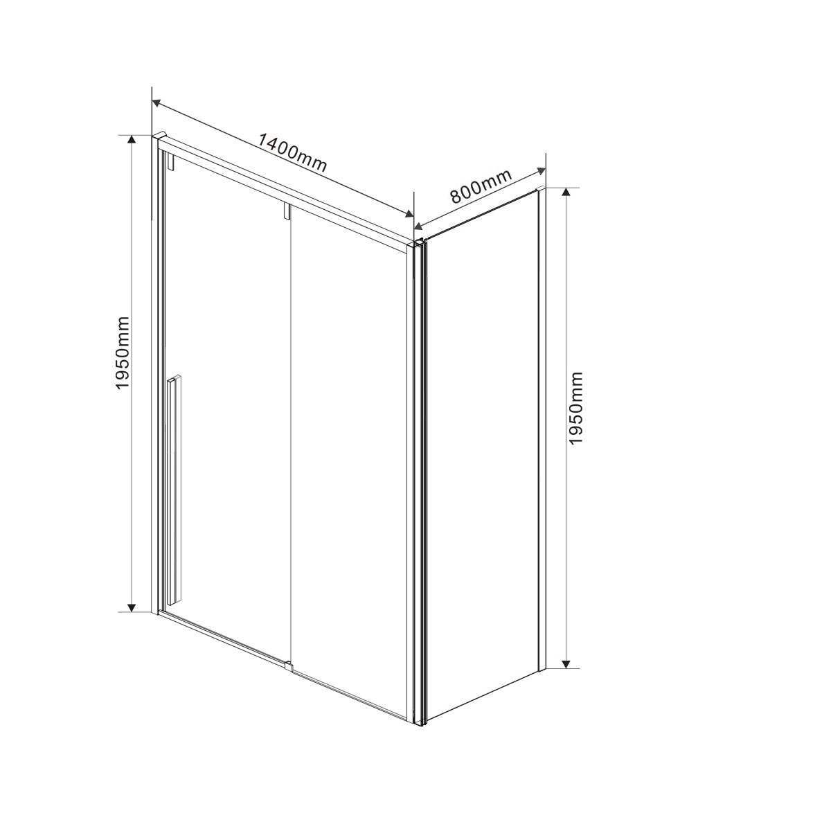 VSR-1L8014CL-1 Душевой уголок Vincea Lugano Santreyd - Вид №3