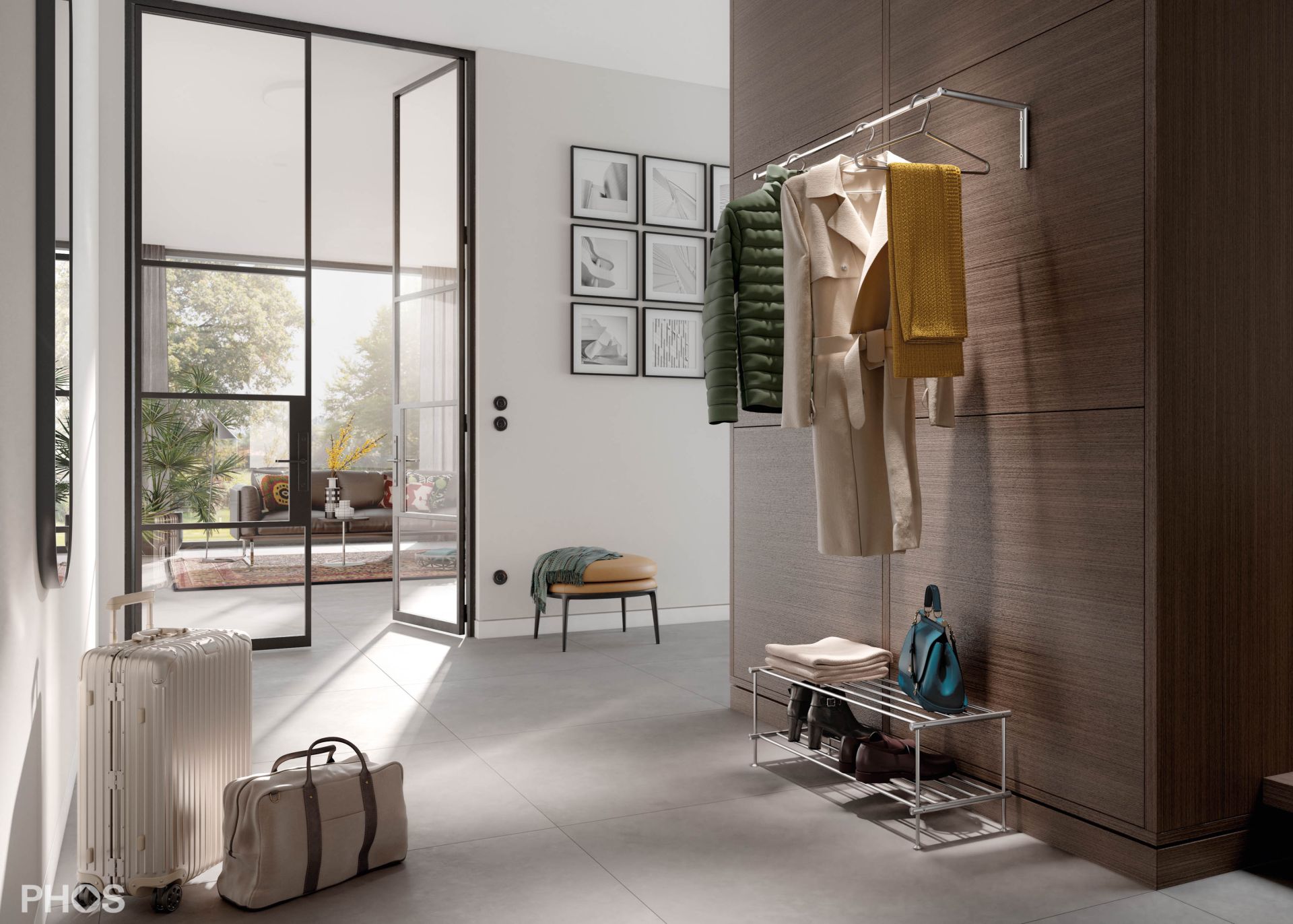 G13-900 Навесной шкаф g13 с платяной штангой - ширина 90 см PHOS  - Вид №1