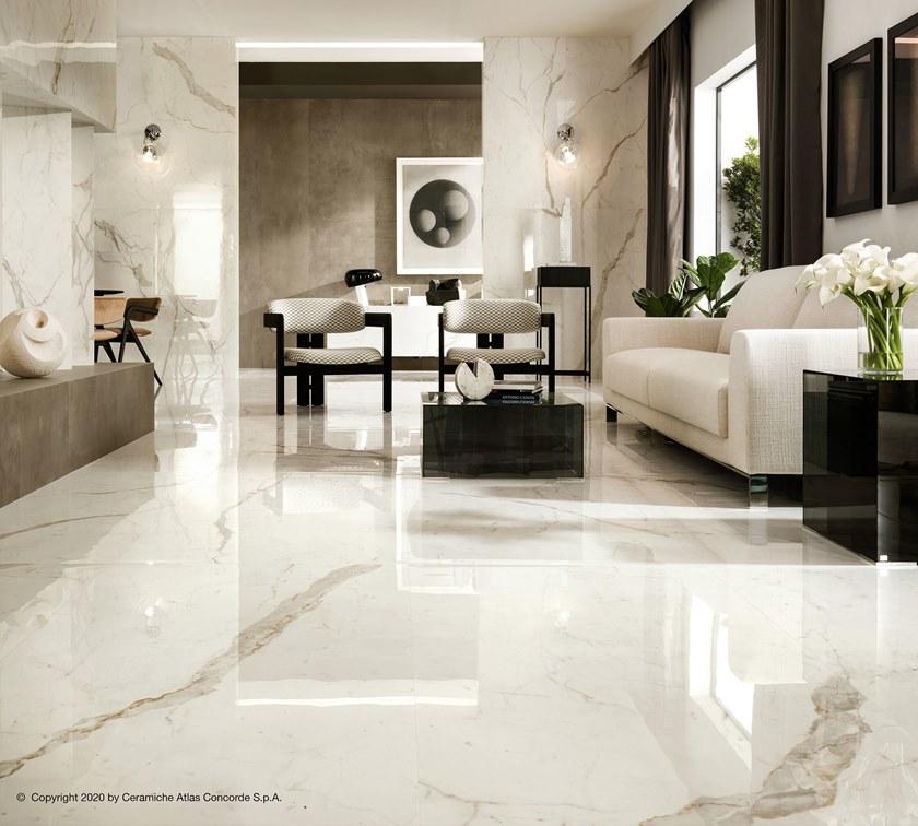 Atlas Concorde Пол из керамогранита с эффектом мрамора Marvel shine sun-id-1478972 - Вид №6